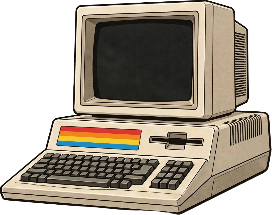 Apple III running the process