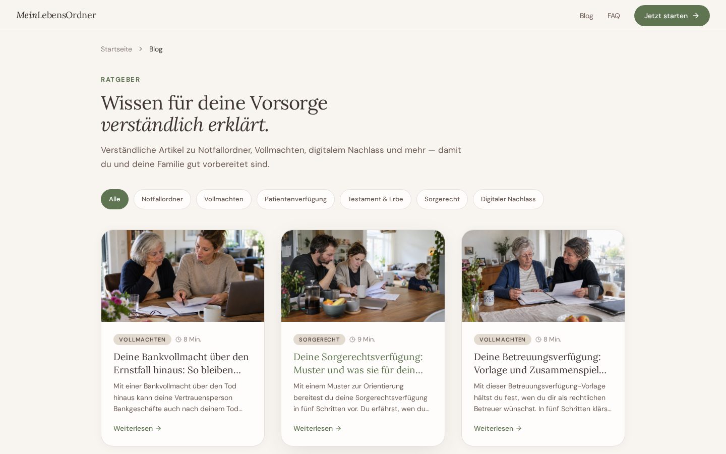 The guide: powers of attorney, wills, digital estate.